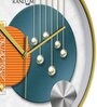 Multicolour Modern Plastic Stylish Non Ticking Silent Analog Wall Clock -12 inch