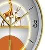 Multicolour Modern Plastic Stylish Non Ticking Silent Analog Wall Clock -12 inch