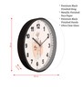 Multicolour Modern Plastic Stylish Non Ticking Silent Analog Wall Clock -12 inch