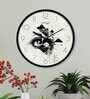 Multicolour Modern Plastic Stylish Non Ticking Silent Analog Wall Clock -12 inch
