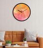 Multicolour Modern Plastic Stylish Non Ticking Silent Analog Wall Clock -12 inch