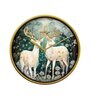 Multicolour Modern Plastic Stylish Non Ticking Silent Analog Wall Clock -12 inch