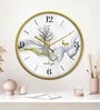 Multicolour Modern Plastic Stylish Non Ticking Silent Analog Wall Clock -12 inch