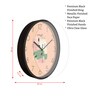 Multicolour Modern Plastic Stylish Non Ticking Silent Analog Wall Clock -12 inch