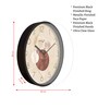 Multicolour Modern Plastic Stylish Non Ticking Silent Analog Wall Clock -12 inch