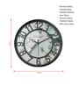 Multicolour Modern Plastic Stylish Non Ticking Silent Analog Wall Clock -8 Inch