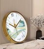 Multicolour Modern Plastic Stylish Non Ticking Silent Analog Wall Clock -12 inch