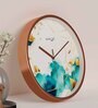 Multicolour Modern Plastic Stylish Non Ticking Silent Analog Wall Clock -12 inch