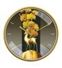 Multicolour Modern Plastic Stylish Non Ticking Silent Analog Wall Clock -12 inch
