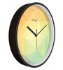 Multicolour Modern Plastic Stylish Non Ticking Silent Analog Wall Clock -12 inch