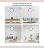 Multicolour Modern Plastic Stylish Non Ticking Silent Analog Wall Clock -12 inch