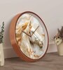 Multicolour Modern Plastic Stylish Non Ticking Silent Analog Wall Clock -12 inch