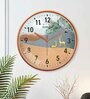 Multicolour Modern Plastic Stylish Non Ticking Silent Analog Wall Clock -12 inch
