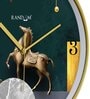 Multicolour Modern Plastic Stylish Non Ticking Silent Analog Wall Clock -12 inch