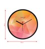 Multicolour Modern Plastic Stylish Non Ticking Silent Analog Wall Clock -12 inch