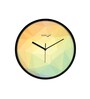 Multicolour Modern Plastic Stylish Non Ticking Silent Analog Wall Clock -12 inch