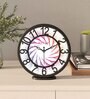 Multicolour Modern Plastic Stylish Non Ticking Silent Analog Wall Clock -8 Inch