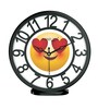 Multicolour Modern Plastic Stylish Non Ticking Silent Analog Wall Clock -8 Inch