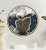 Multicolour Modern Plastic Stylish Non Ticking Silent Analog Wall Clock -12 inch