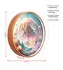 Multicolour Modern Plastic Stylish Non Ticking Silent Analog Wall Clock -12 inch