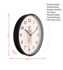 Multicolour Modern Plastic Stylish Non Ticking Silent Analog Wall Clock -12 inch