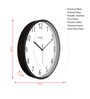 Multicolour Modern Plastic Stylish Non Ticking Silent Analog Wall Clock -12 inch