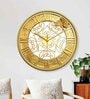 Multicolour Modern Plastic Stylish Non Ticking Silent Analog Wall Clock -12 inch