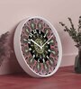 Multicolour Modern Plastic Stylish Non Ticking Silent Analog Wall Clock -12 inch