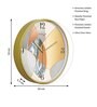 Multicolour Modern Plastic Stylish Non Ticking Silent Analog Wall Clock -12 inch