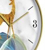 Multicolour Modern Plastic Stylish Non Ticking Silent Analog Wall Clock -12 inch