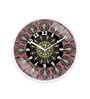 Multicolour Modern Plastic Stylish Non Ticking Silent Analog Wall Clock -12 inch