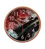 Multicolour Modern Plastic Stylish Non Ticking Silent Analog Wall Clock -12 inch