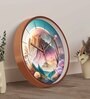 Multicolour Modern Plastic Stylish Non Ticking Silent Analog Wall Clock -12 inch