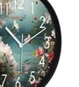 Multicolour Modern Plastic Stylish Non Ticking Silent Analog Wall Clock -12 inch