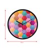 Multicolour Modern Plastic Stylish Non Ticking Silent Analog Wall Clock -12 inch