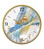 Multicolour Modern Plastic Stylish Non Ticking Silent Analog Wall Clock -12 inch