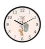 Multicolour Modern Plastic Stylish Non Ticking Silent Analog Wall Clock -12 inch