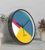 Multicolour Modern Plastic Stylish Non Ticking Silent Analog Wall Clock -12 inch