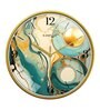 Multicolour Modern Plastic Stylish Non Ticking Silent Analog Wall Clock -12 inch