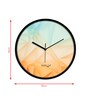 Multicolour Modern Plastic Stylish Non Ticking Silent Analog Wall Clock -12 inch