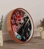 Multicolour Modern Plastic Stylish Non Ticking Silent Analog Wall Clock -12 inch