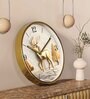 Multicolour Modern Plastic Stylish Non Ticking Silent Analog Wall Clock -12 inch
