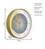 Multicolour Modern Plastic Stylish Non Ticking Silent Analog Wall Clock -12 inch