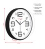 Multicolour Modern Plastic Stylish Non Ticking Silent Analog Wall Clock -12 inch