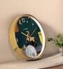 Multicolour Modern Plastic Stylish Non Ticking Silent Analog Wall Clock -12 inch