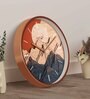 Multicolour Modern Plastic Stylish Non Ticking Silent Analog Wall Clock -12 inch