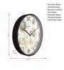 Multicolour Modern Plastic Stylish Non Ticking Silent Analog Wall Clock -12 inch