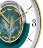 Multicolour Modern Plastic Stylish Non Ticking Silent Analog Wall Clock -12 inch