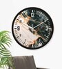 Multicolour Modern Plastic Stylish Non Ticking Silent Analog Wall Clock -12 inch
