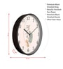 Multicolour Modern Plastic Stylish Non Ticking Silent Analog Wall Clock -12 inch